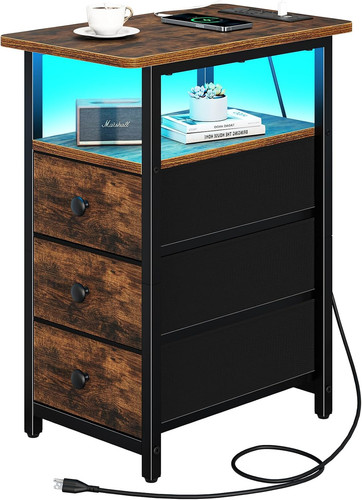 End table with charging - end,