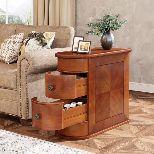 Wood end table - end, with