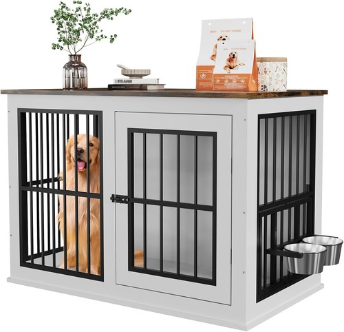 Wooden dog crate - crate,, liftable